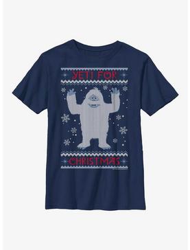 Rudolph The Red-Nosed Reindeer Yeti For Christmas Ugly Sweater Youth T-Shirt, , hi-res