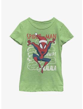 Marvel Spider-Man Carolling Spidey Youth Girls T-Shirt, , hi-res