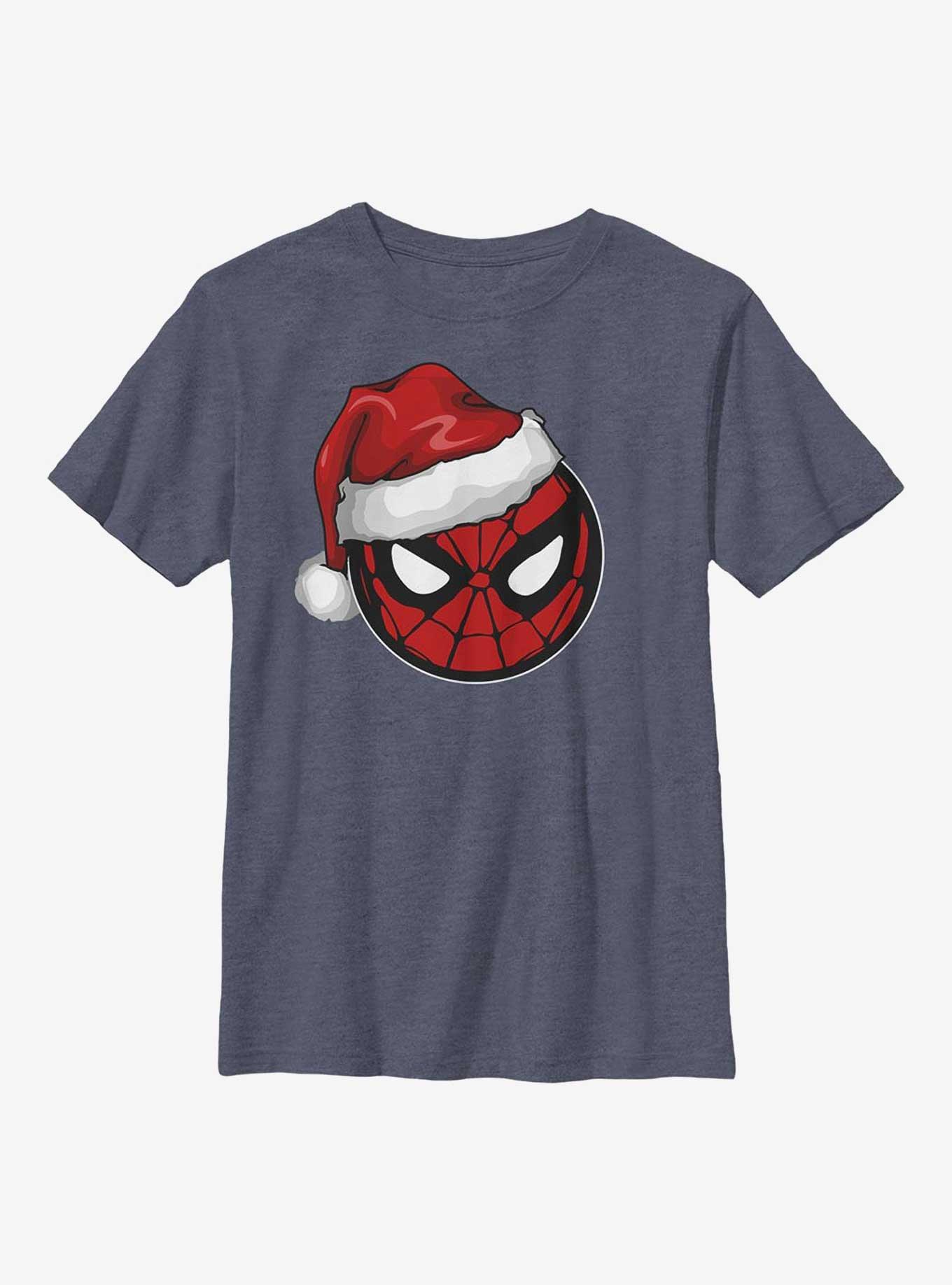 Marvel Spider-Man Spidey Santa Hat Youth T-Shirt, , hi-res