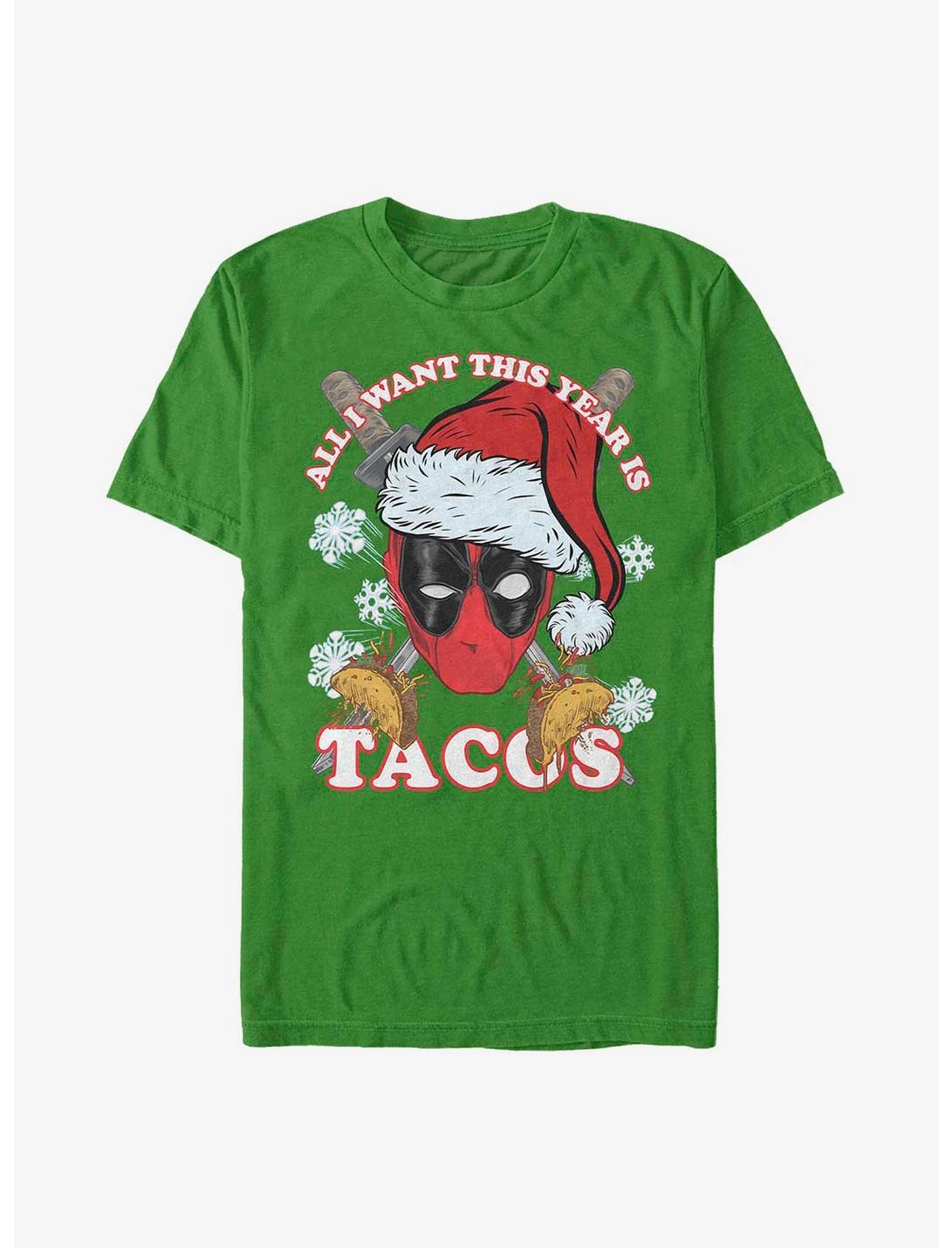 Marvel Deadpool All I Want Is Tacos T-Shirt, KELLY, hi-res