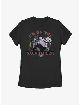 Disney Villains Naughty List Womens T-Shirt, , hi-res