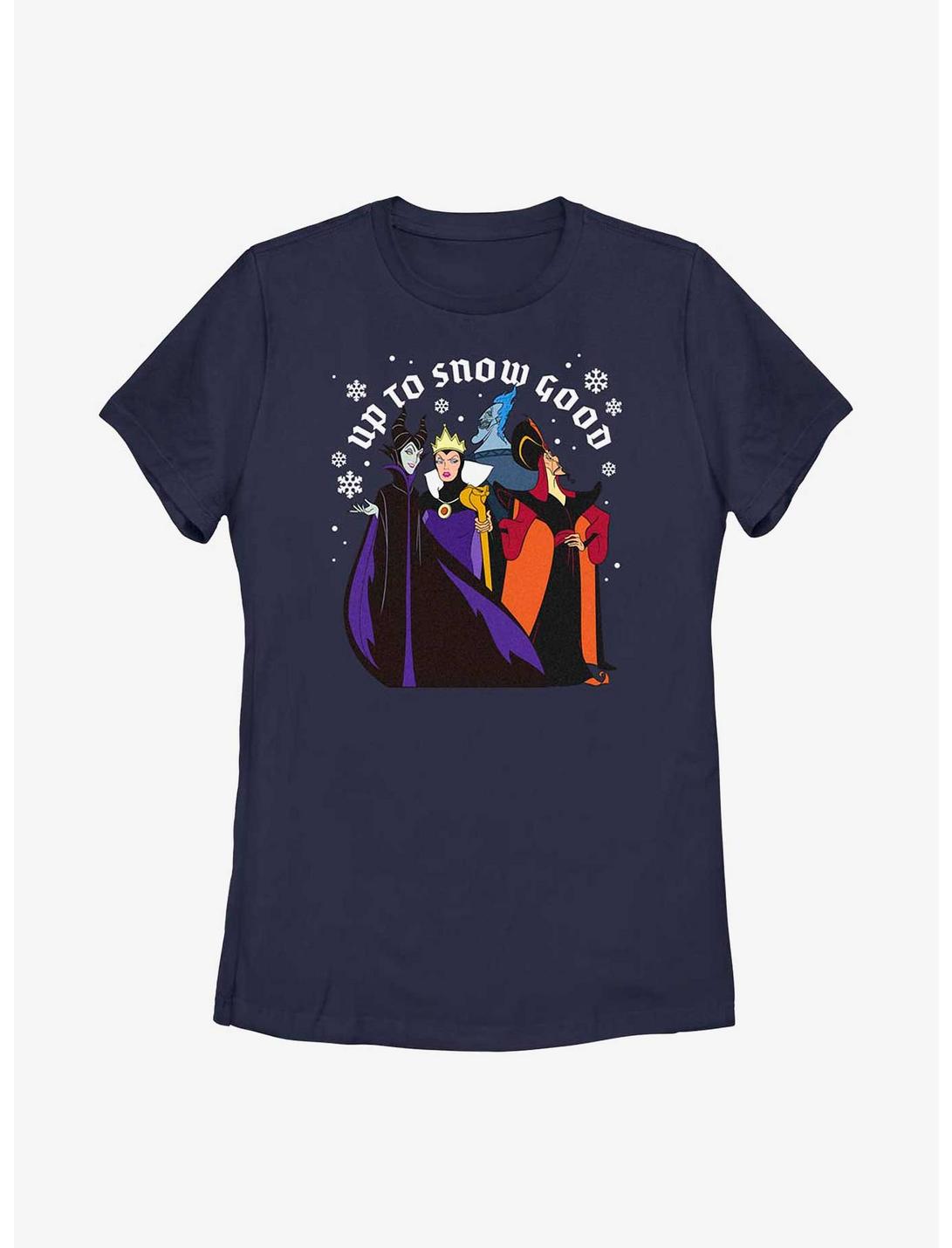 Disney Villains Up To Snow Good Womens T-Shirt, NAVY, hi-res