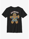 Marvel Thanos Gingerbread Snap Youth T-Shirt, BLACK, hi-res