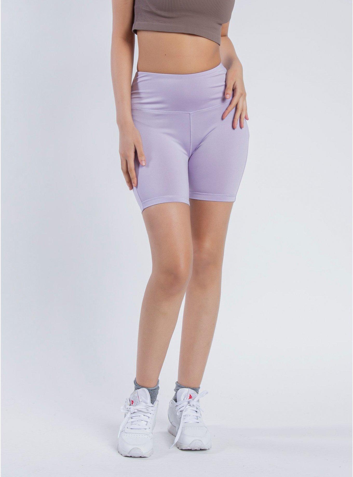 Inseam Lavender Biker Shorts, PURPLE, hi-res