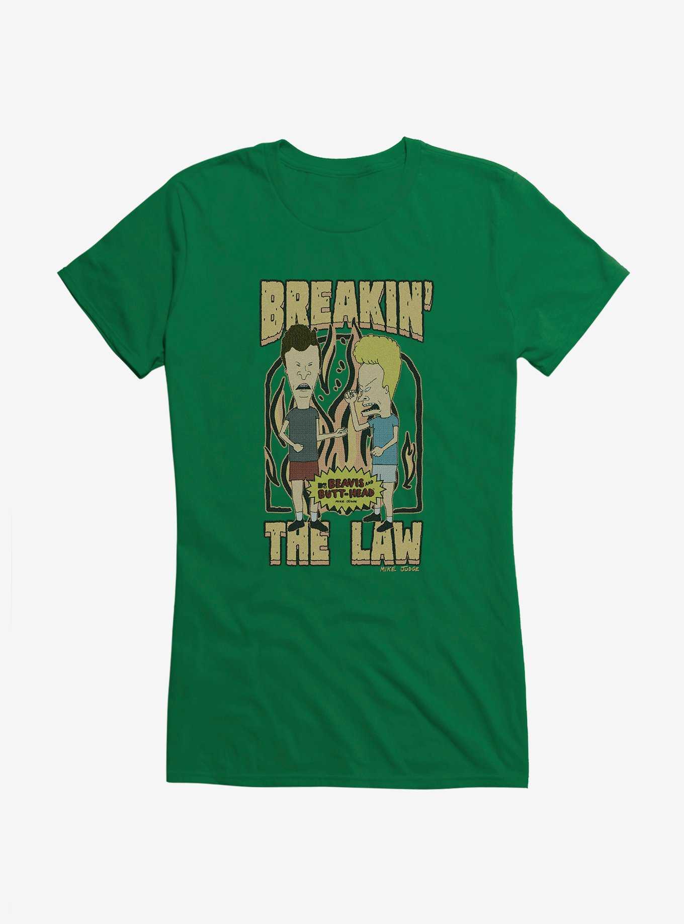 Beavis And Butthead Breakin The Law Girls T-Shirt, , hi-res