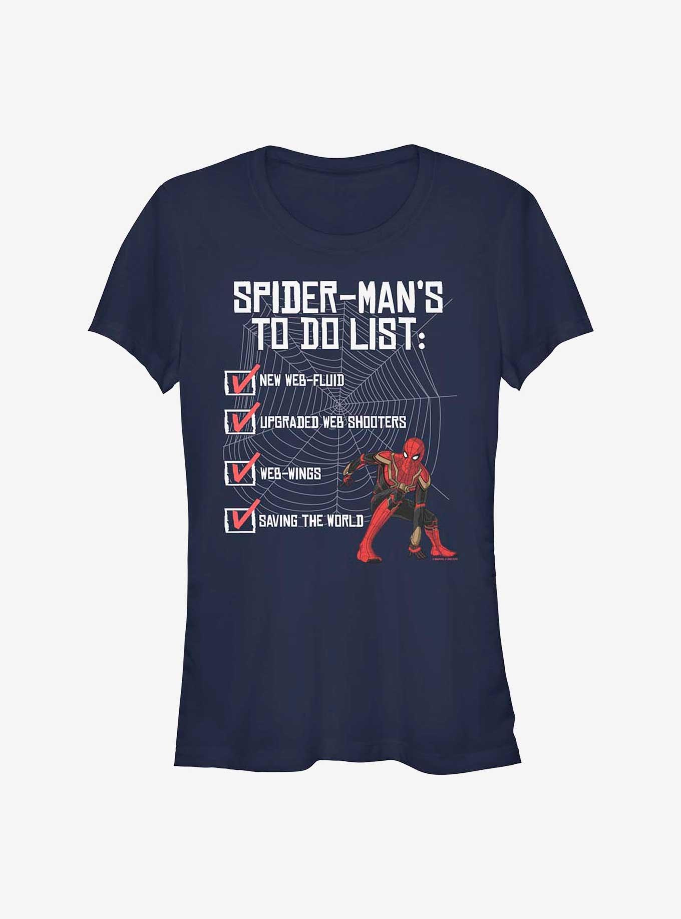 Marvel Spider-Man: No Way Home To Do List Girls T-Shirt