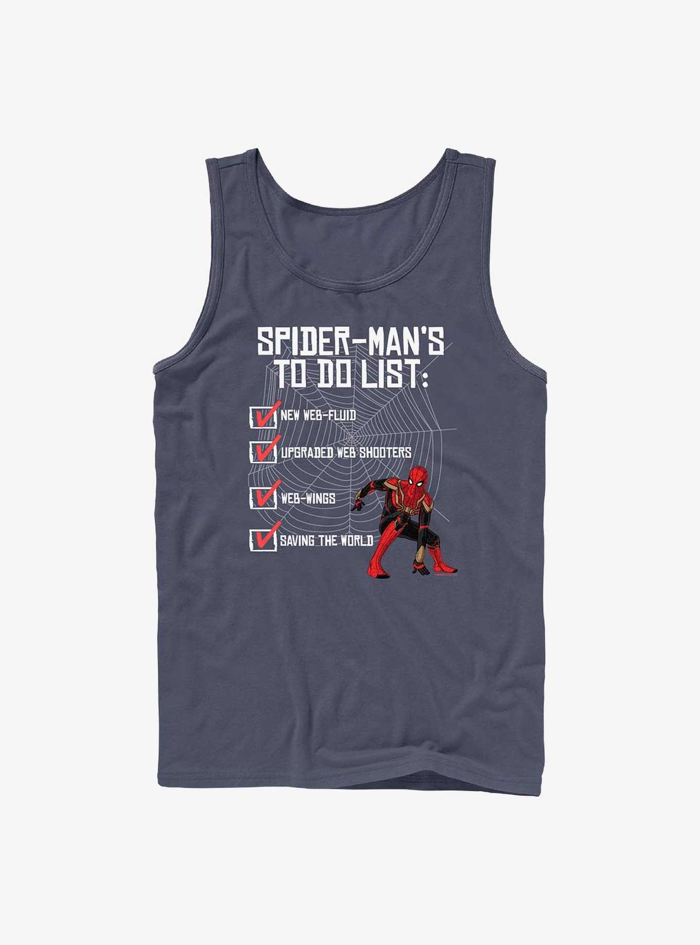 Marvel Spider-Man: No Way Home To Do List Tank, NAVY, hi-res