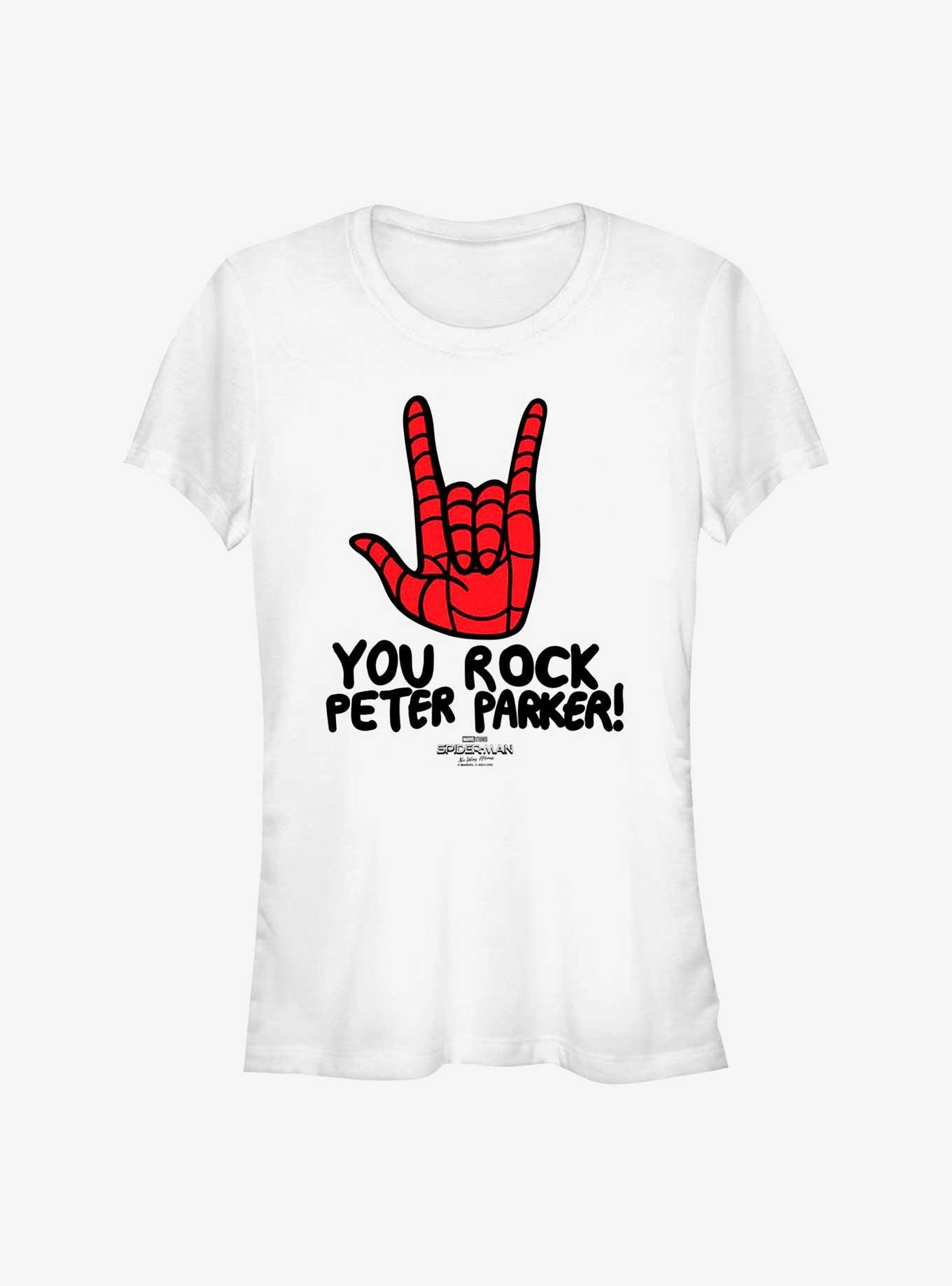 Marvel Spider-Man: No Way Home Parker Rocks Girls T-Shirt, WHITE, hi-res