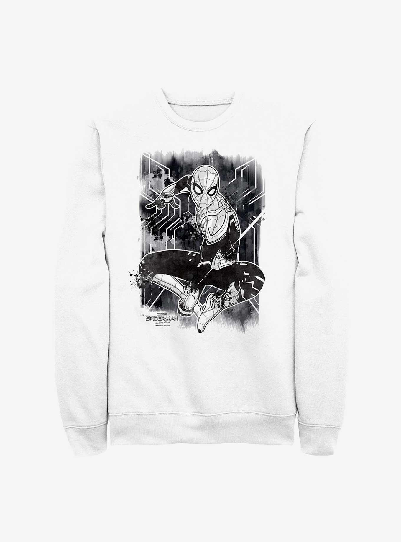 Marvel Spider-Man: No Way Home Inked Crew Sweatshirt, WHITE, hi-res