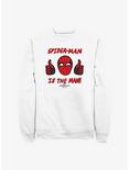 Marvel Spider-Man: No Way Home Spidey The Man Crew Sweatshirt, WHITE, hi-res