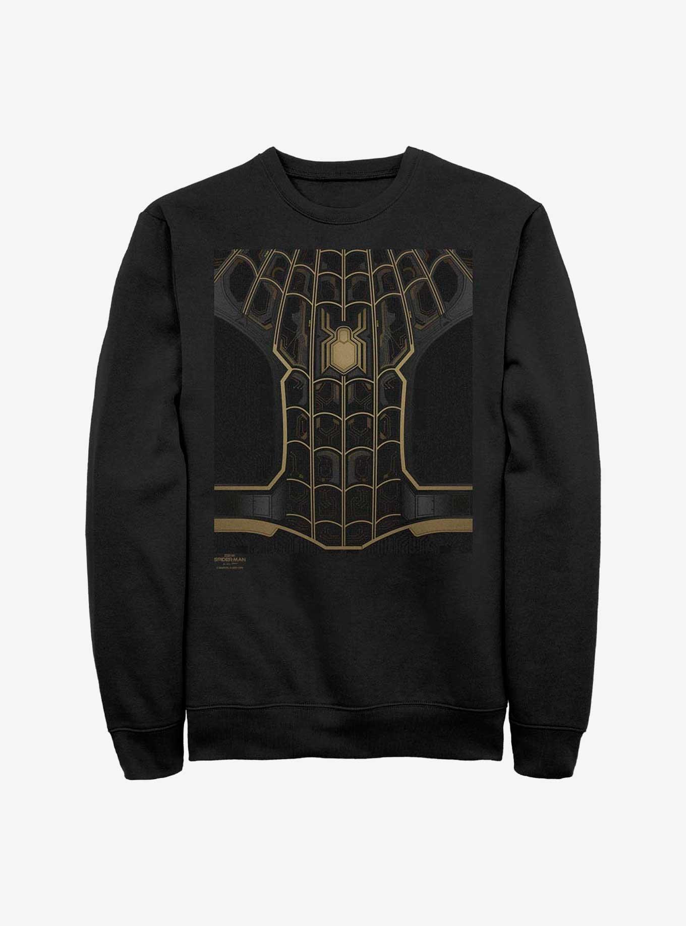 Marvel Spider-Man: No Way Home The Black Suit Crew Sweatshirt, BLACK, hi-res