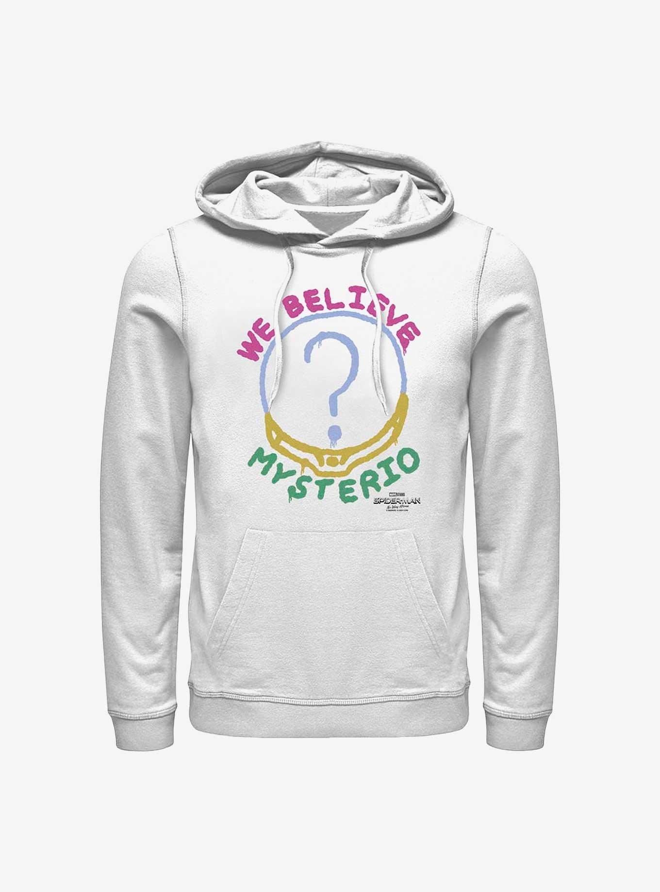 Marvel Spider-Man: No Way Home Believe Mysterio Helmet Hoodie, WHITE, hi-res