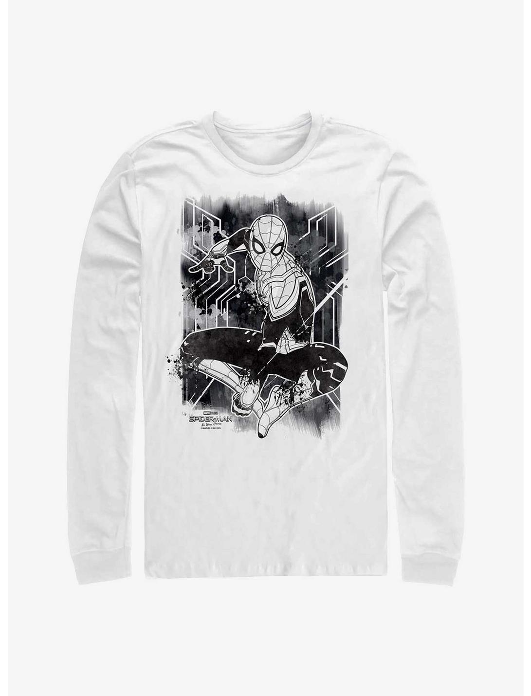 Marvel Spider-Man: No Way Home Inked Long-Sleeve T-Shirt, WHITE, hi-res