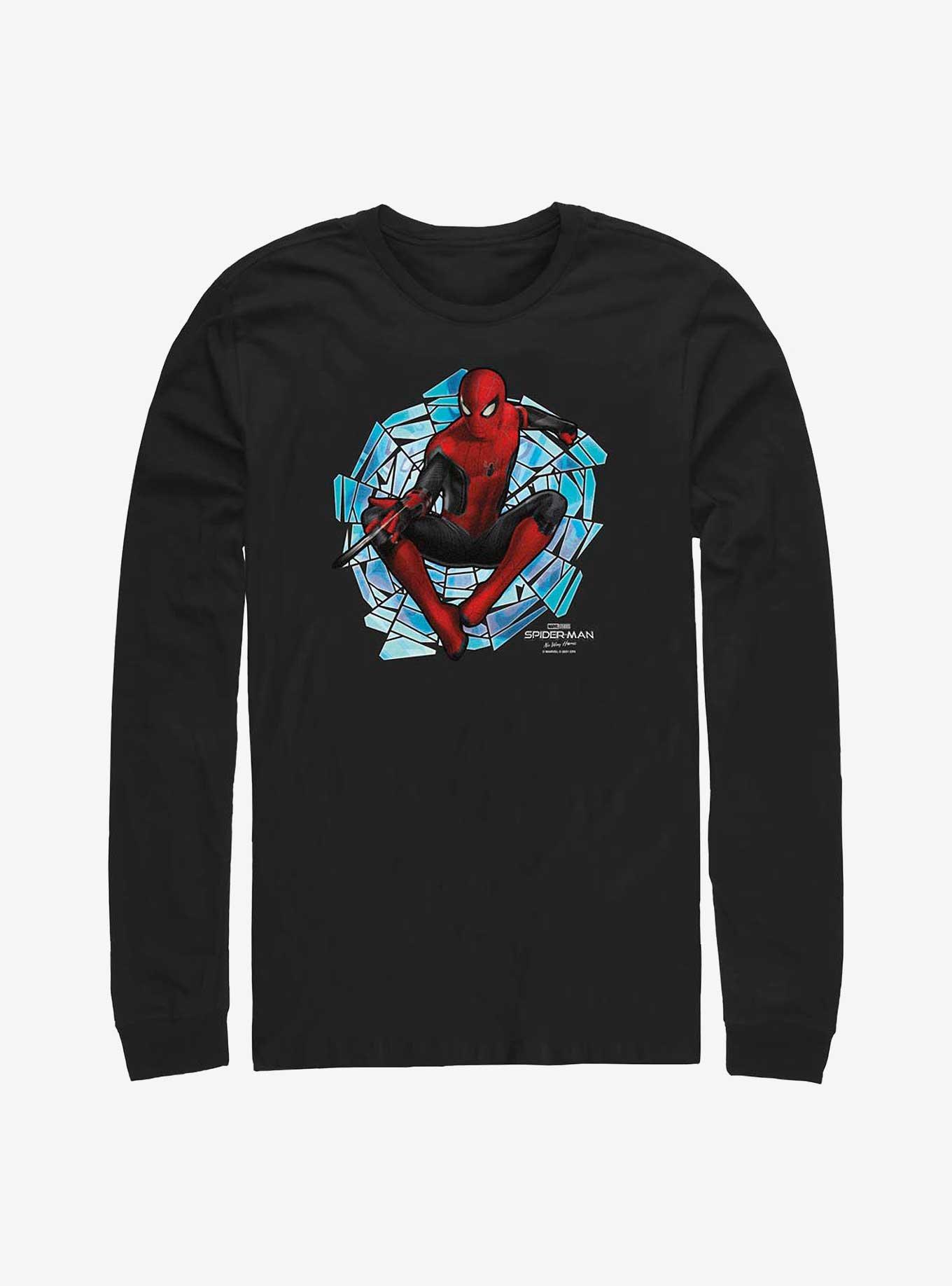 Marvel Spider-Man: No Way Home Spinning Webs Long-Sleeve T-Shirt, BLACK, hi-res