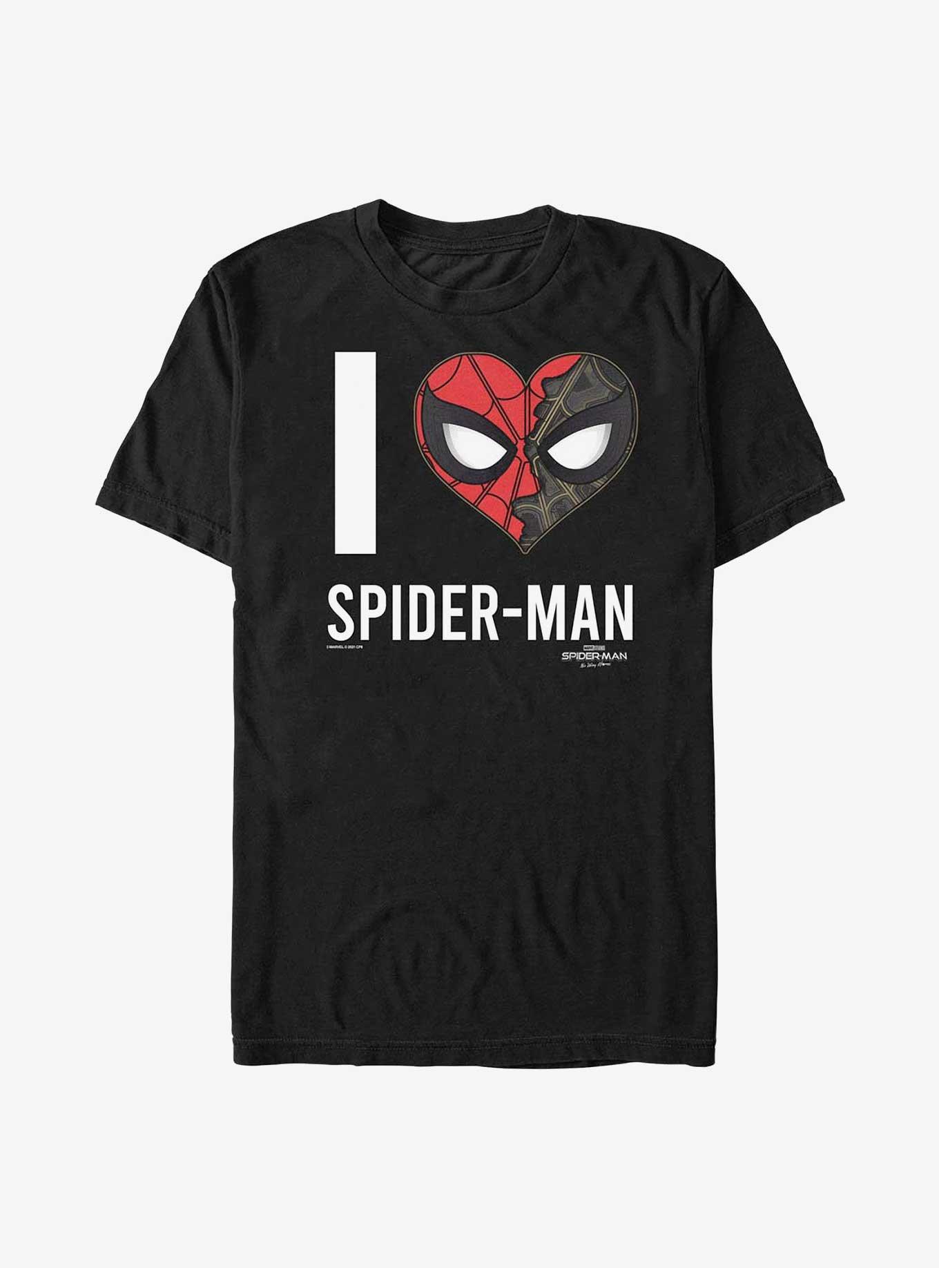 Marvel Spider-Man: No Way Home I Heart Spider-Man T-Shirt, BLACK, hi-res