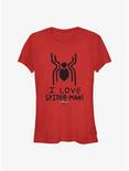 Marvel Spider-Man: No Way Home Spider Love Girls T-Shirt, RED, hi-res