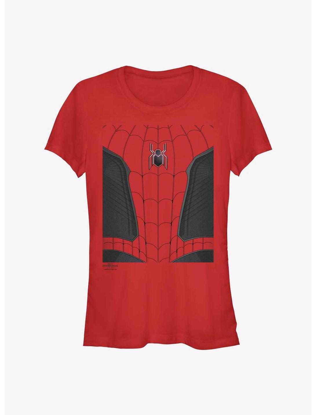 Marvel Spider-Man: No Way Home Spider Suit Girls T-Shirt, RED, hi-res