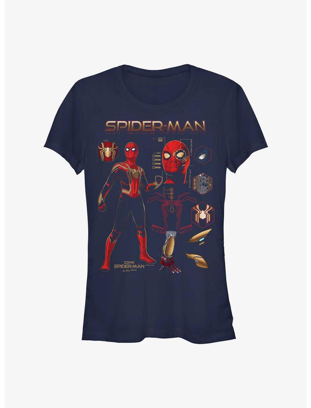 Marvel Spider-Man: No Way Home Spidey Stuff Girls T-Shirt, NAVY, hi-res