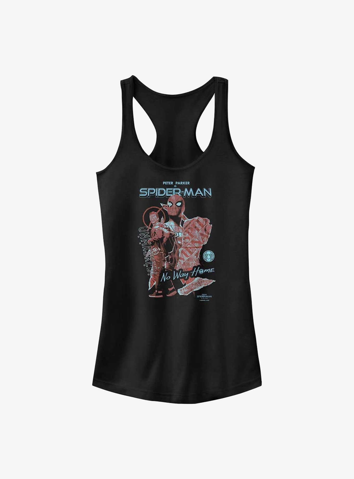 Marvel Spider-Man: No Way Home Peter Parker Is Girls Tank, BLACK, hi-res