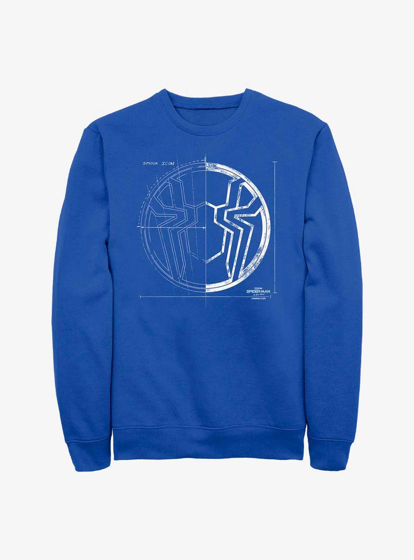 Marvel Spider-Man: No Way Home Grid White Crew Sweatshirt, , hi-res