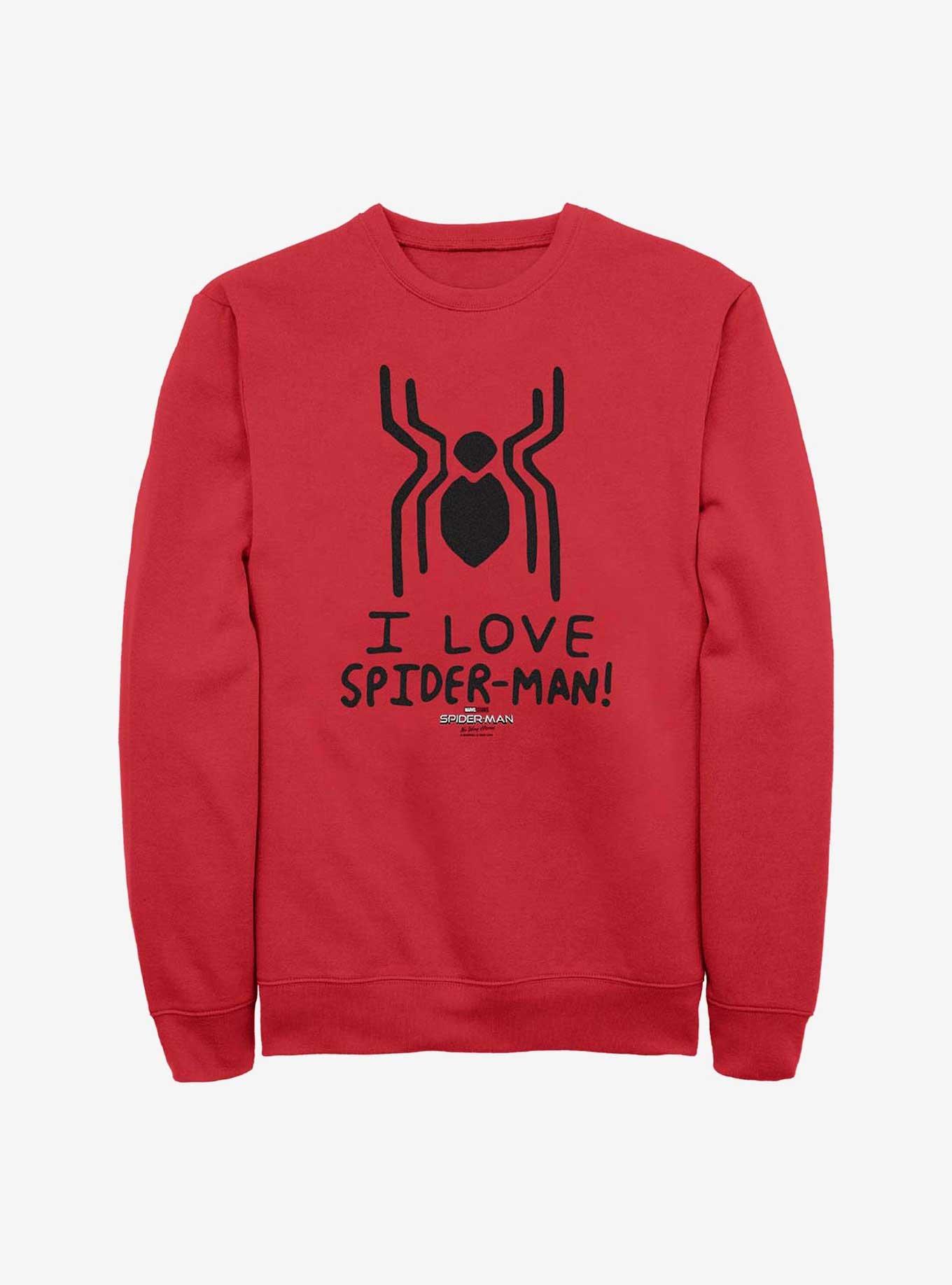 Marvel Spider-Man: No Way Home Spider Love Crew Sweatshirt, , hi-res