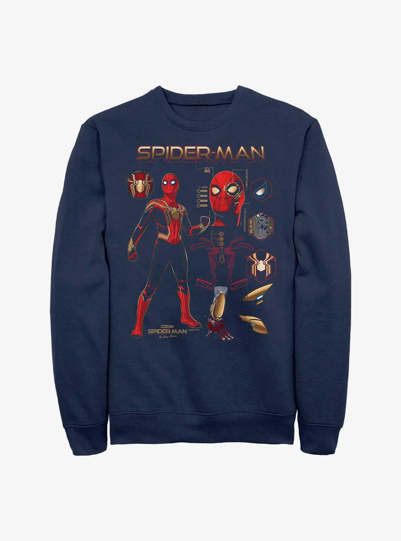 Marvel Spider-Man: No Way Home Spidey Stuff Crew Sweatshirt, NAVY, hi-res