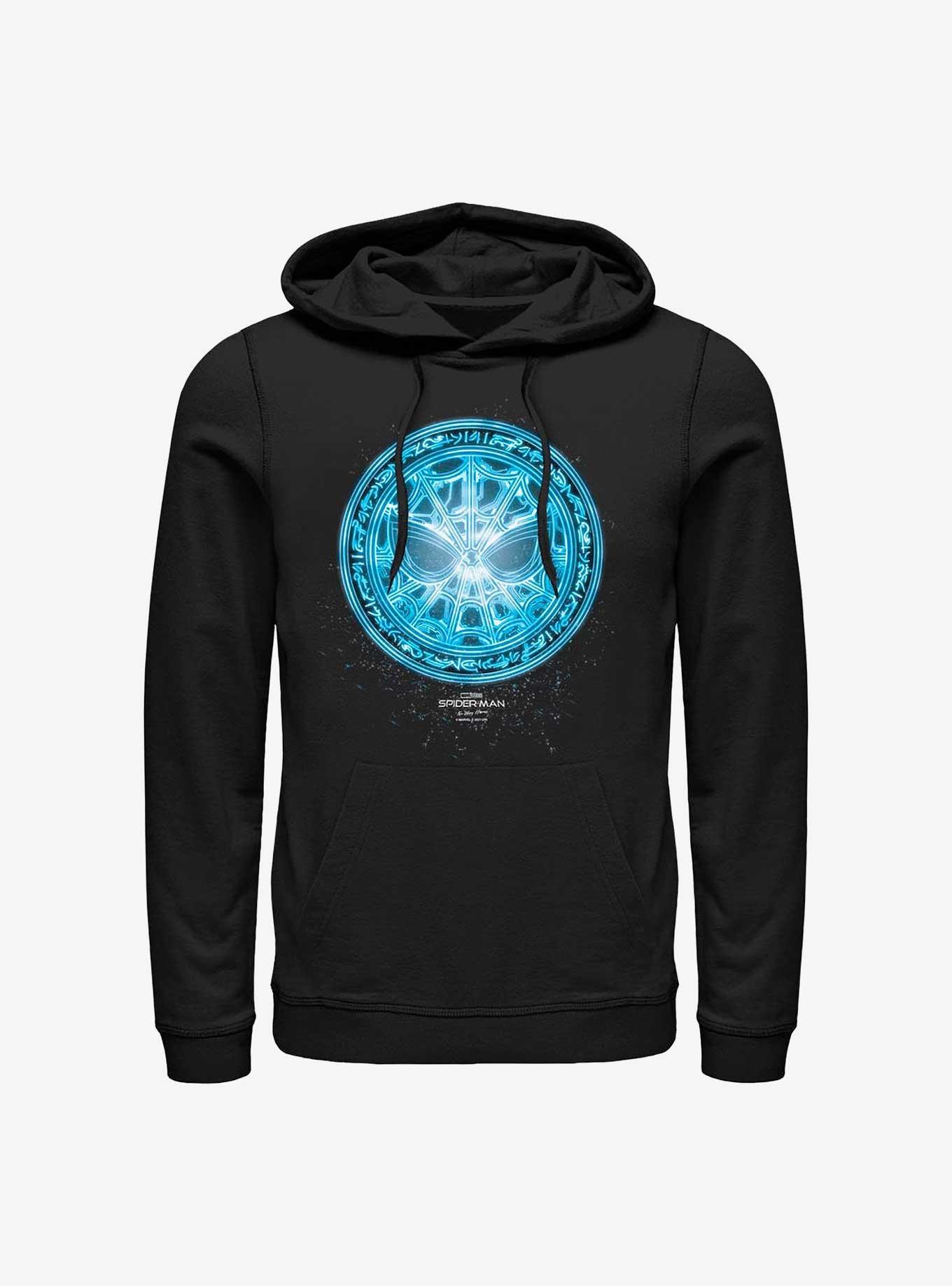 Marvel Spider-Man: No Way Home Blue Spidey Rune Hoodie, BLACK, hi-res