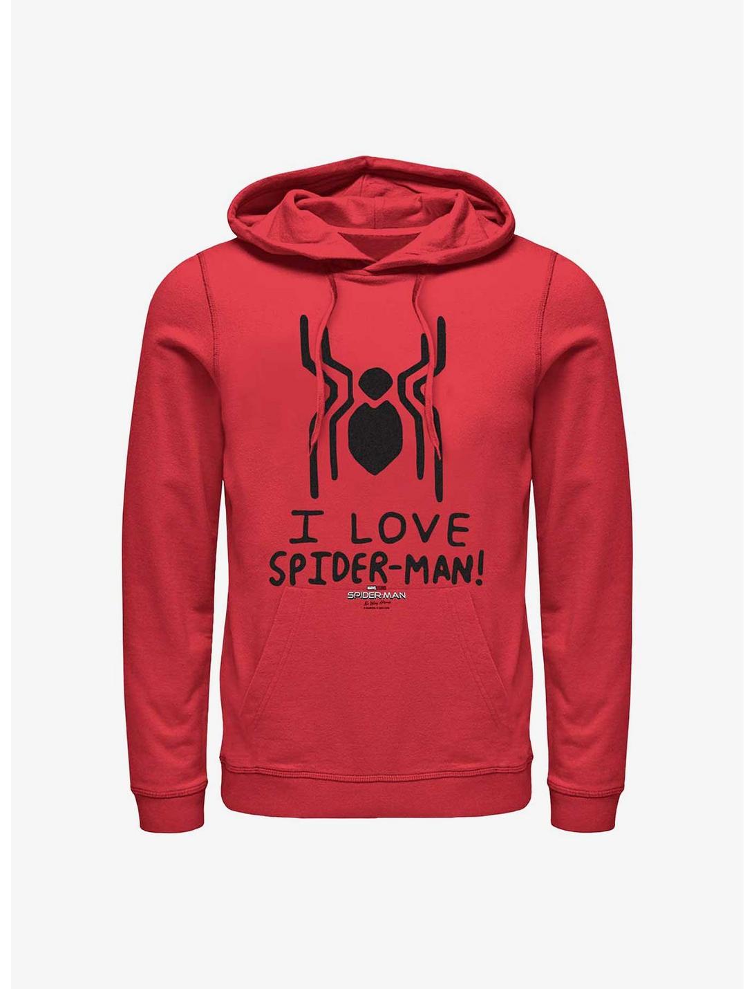 Marvel Spider-Man: No Way Home Spider Love Hoodie, RED, hi-res