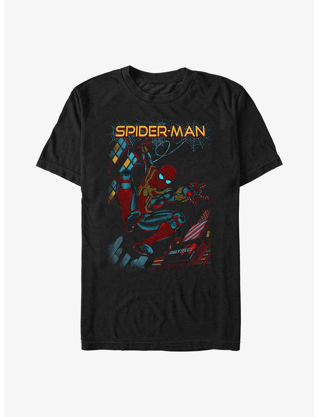 Marvel Spider-Man: No Way Home Slinging Cover T-Shirt, BLACK, hi-res