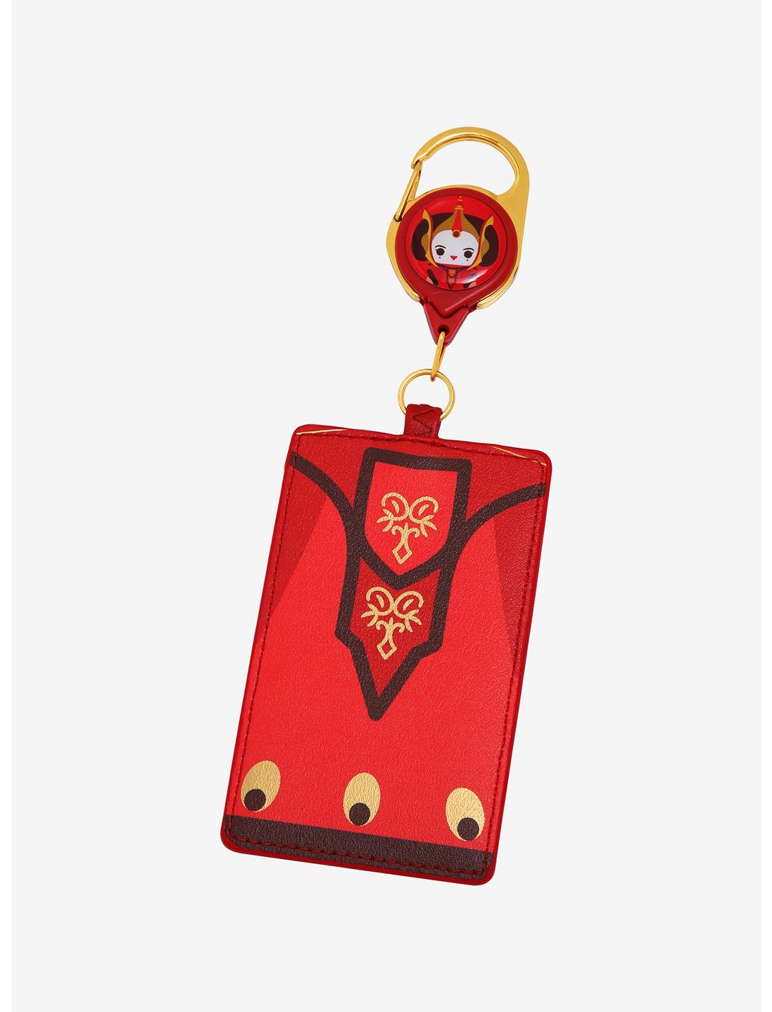 Loungefly Star Wars Queen Amidala Red Invasion Gown Retractable Lanyard - BoxLunch Exclusive, , hi-res