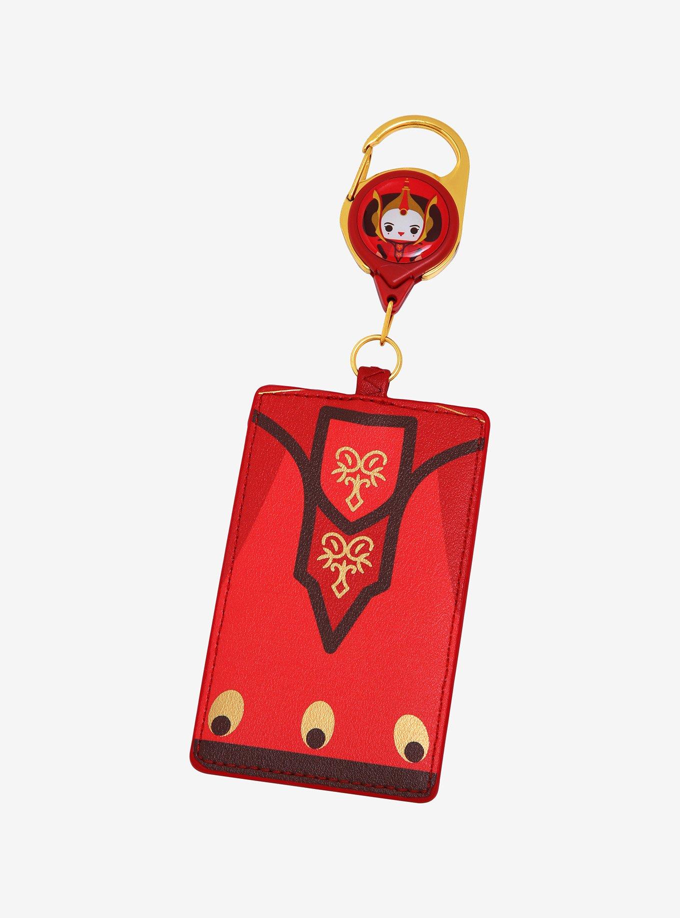 Loungefly Star Wars Queen Amidala Red Invasion Gown Retractable Lanyard - BoxLunch Exclusive, , hi-res