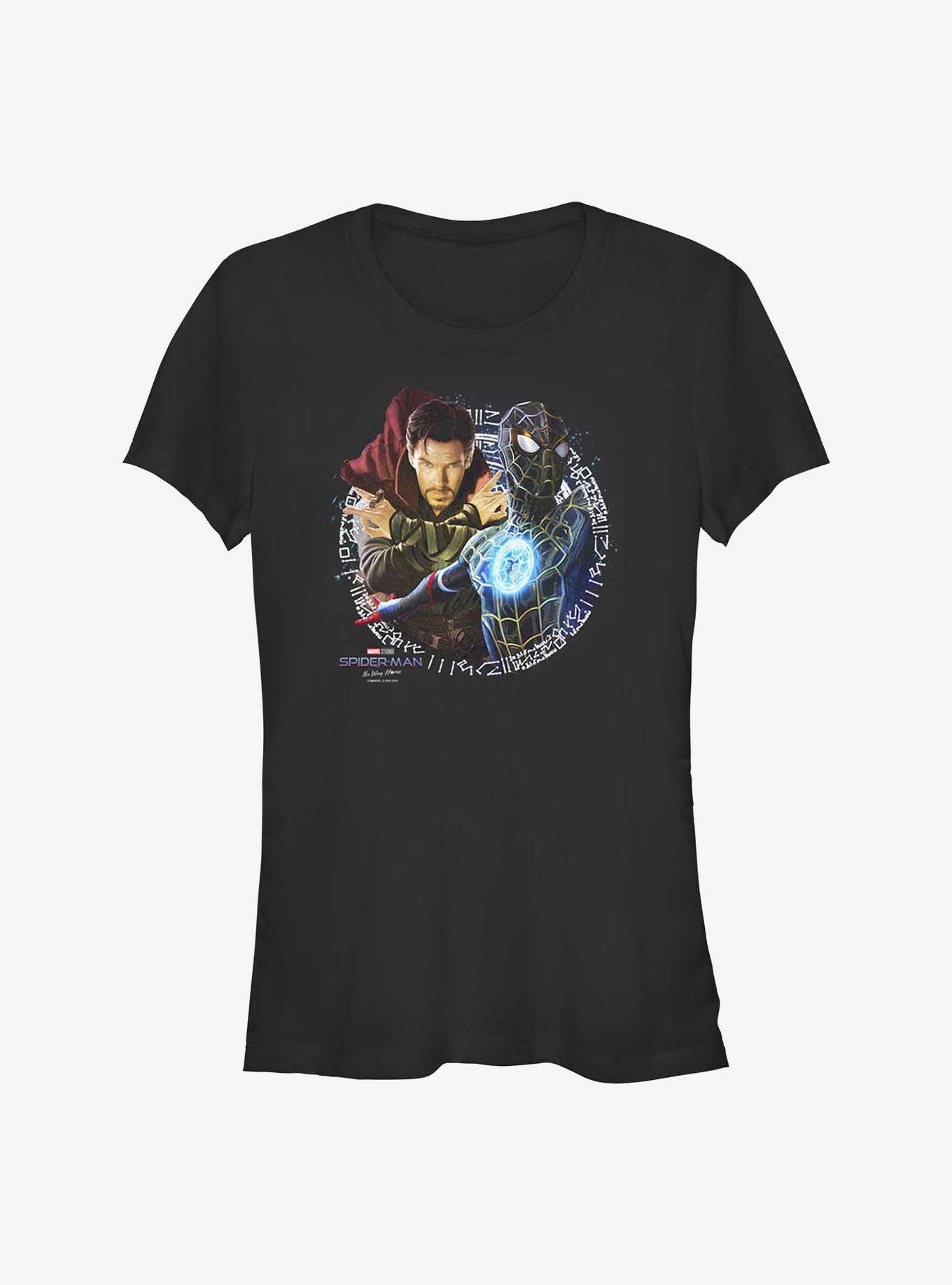 Marvel Spider-Man: No Way Home Doctor Strange And Spider-Man Girls T-Shirt, BLACK, hi-res