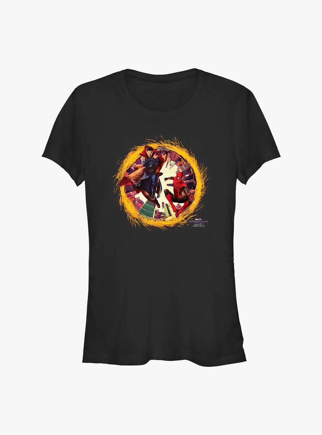 Marvel Spider-Man: No Way Home Spidey Doctor Strange Portal Girls T-Shirt, BLACK, hi-res