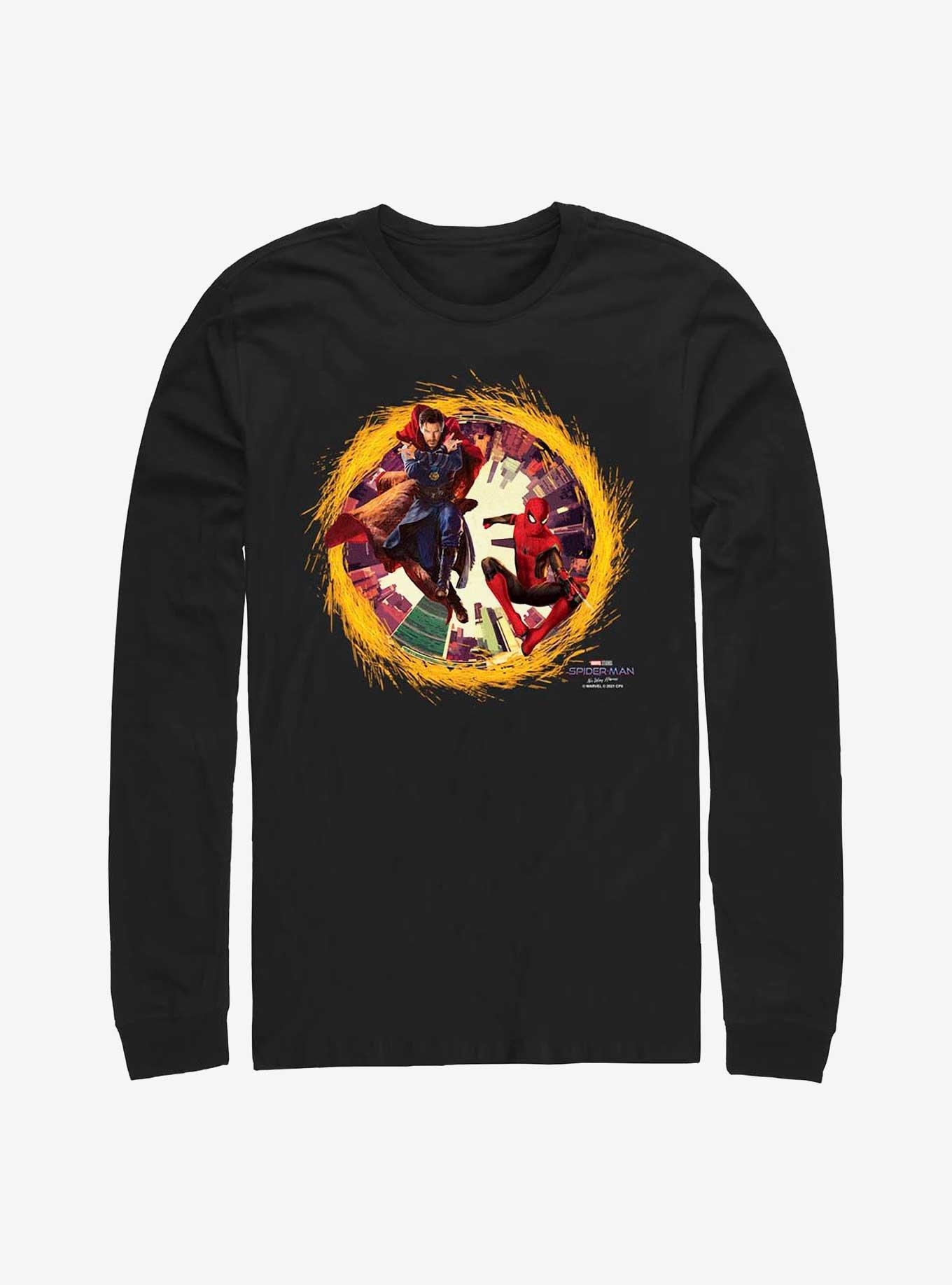 Marvel Spider-Man: No Way Home Spidey Doctor Strange Portal Long-Sleeve T-Shirt, BLACK, hi-res