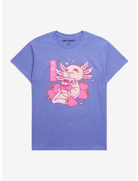 Axolotl Strawberry Milk T-Shirt, , hi-res