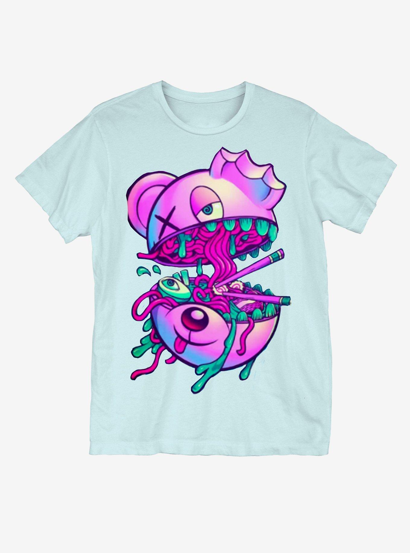 Scummy Bears Bear Noodles T-Shirt, AQUA, hi-res