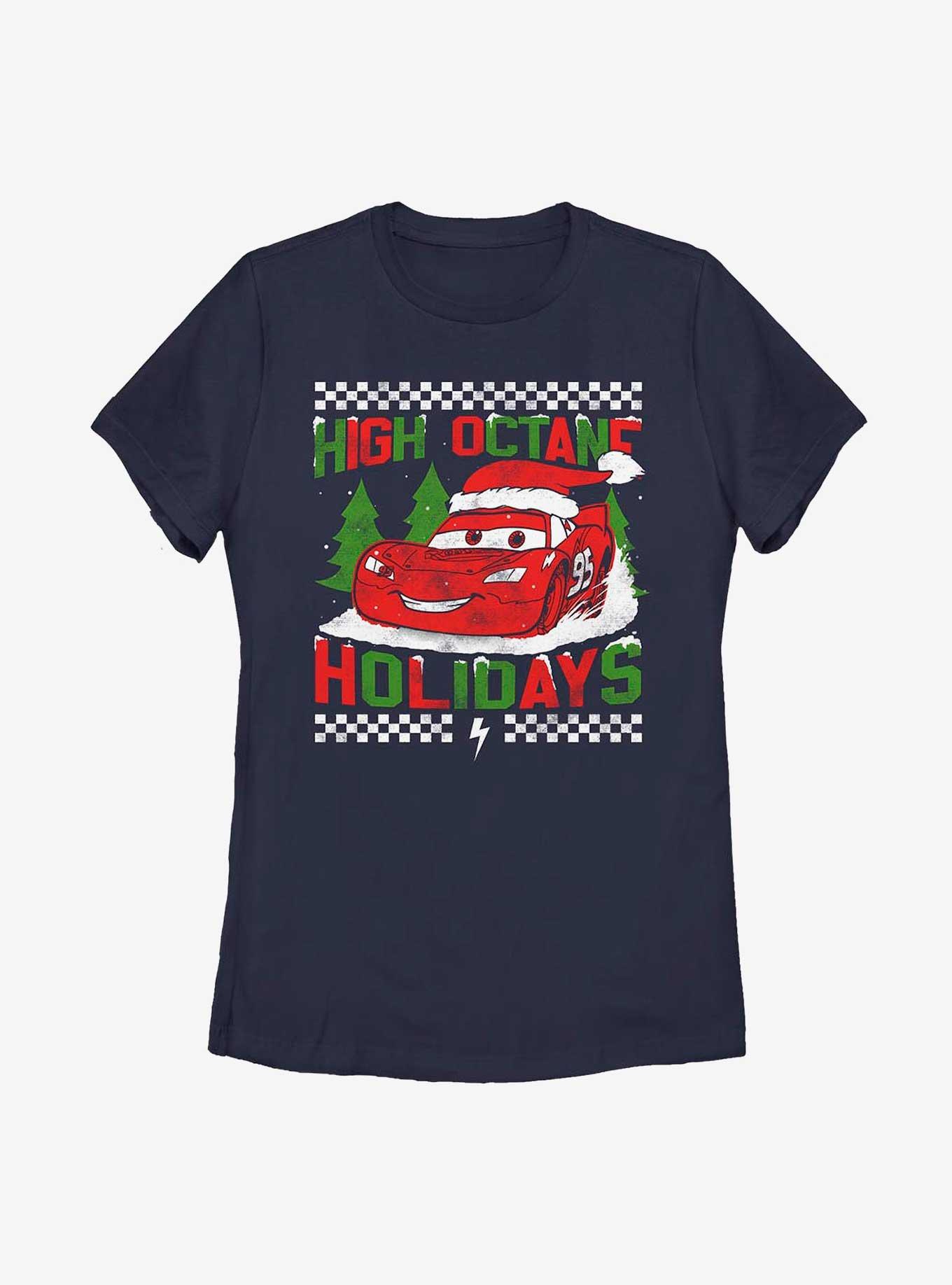 Disney Pixar Cars High Octane Holidays Lightning McQueen Womens T-Shirt, , hi-res