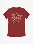Disney Cinderella Castle Merry, Bright & Beautiful Womens T-Shirt, RED, hi-res