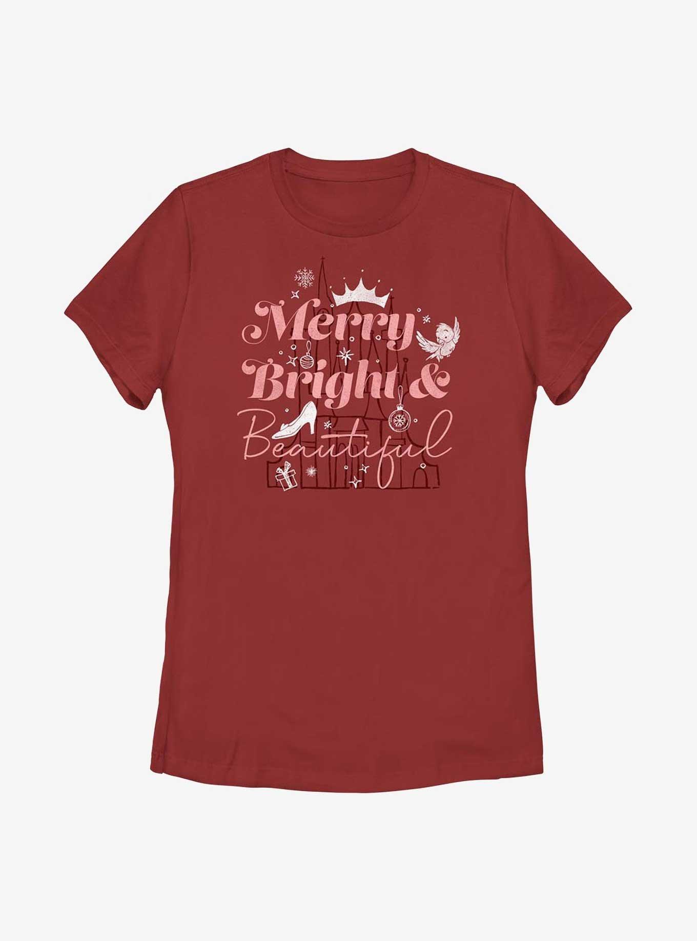 Disney Cinderella Castle Merry, Bright & Beautiful Womens T-Shirt, , hi-res