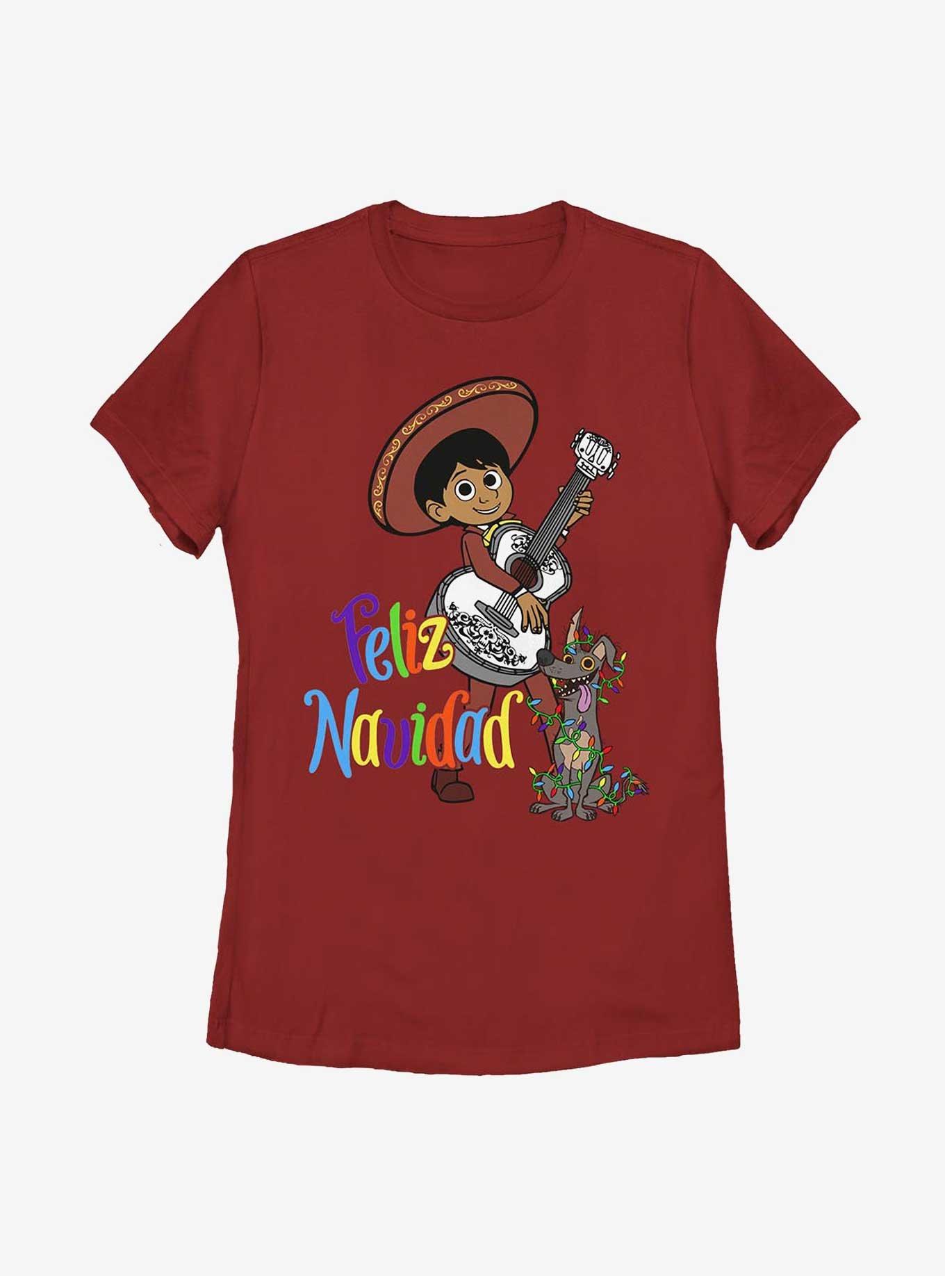 Disney Pixar Coco Feliz Navidad Womens T-Shirt, , hi-res