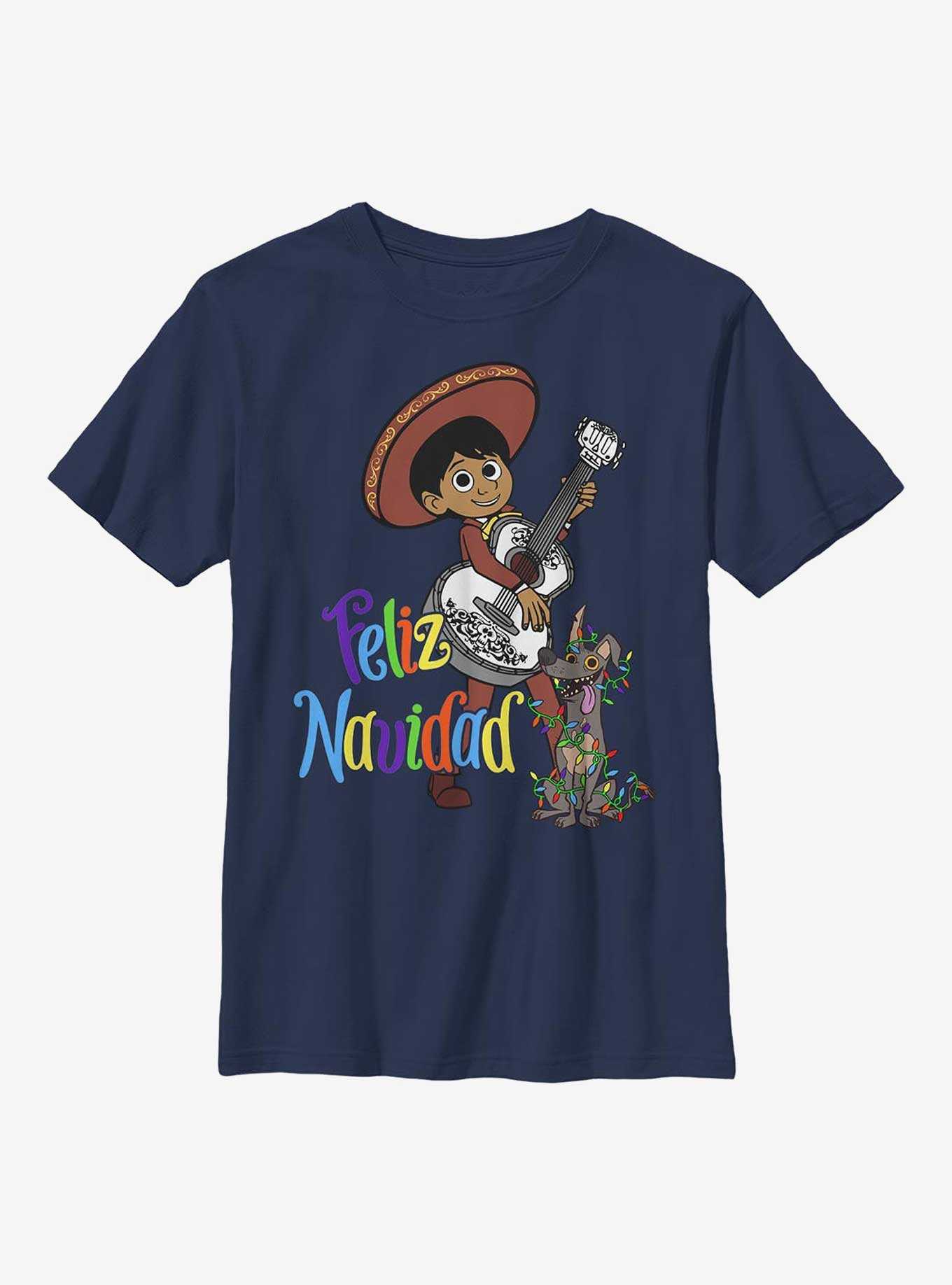 Disney Pixar Coco Feliz Navidad Youth T-Shirt, , hi-res