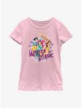 Disney Princesses Winter Magic Youth Girls T-Shirt, PINK, hi-res