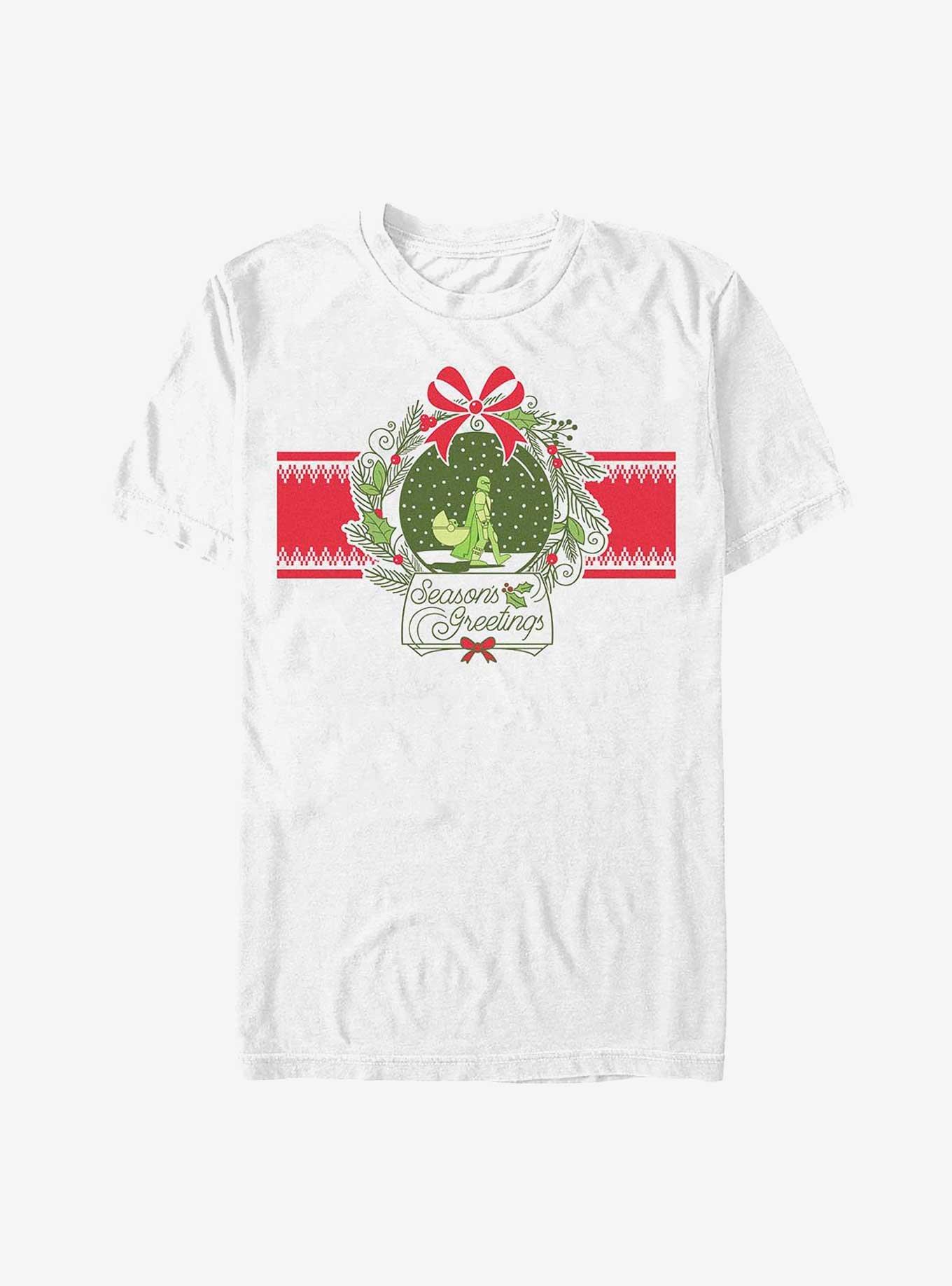 Star Wars The Mandalorian Snow Globe Season's Greetings T-Shirt, , hi-res