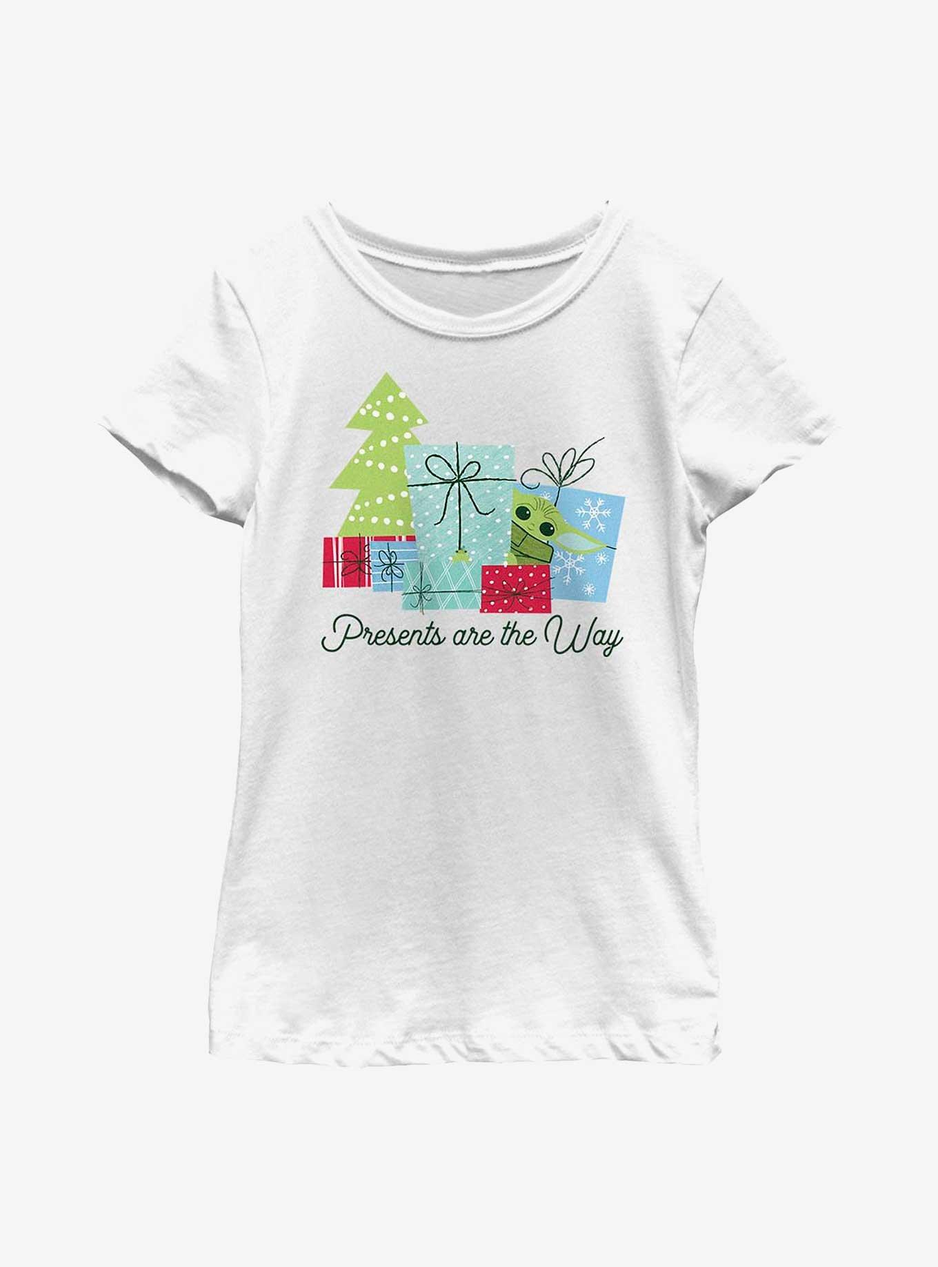 Star Wars The Mandalorian The Child Presents Are The Way Youth Girls T-Shirt, , hi-res