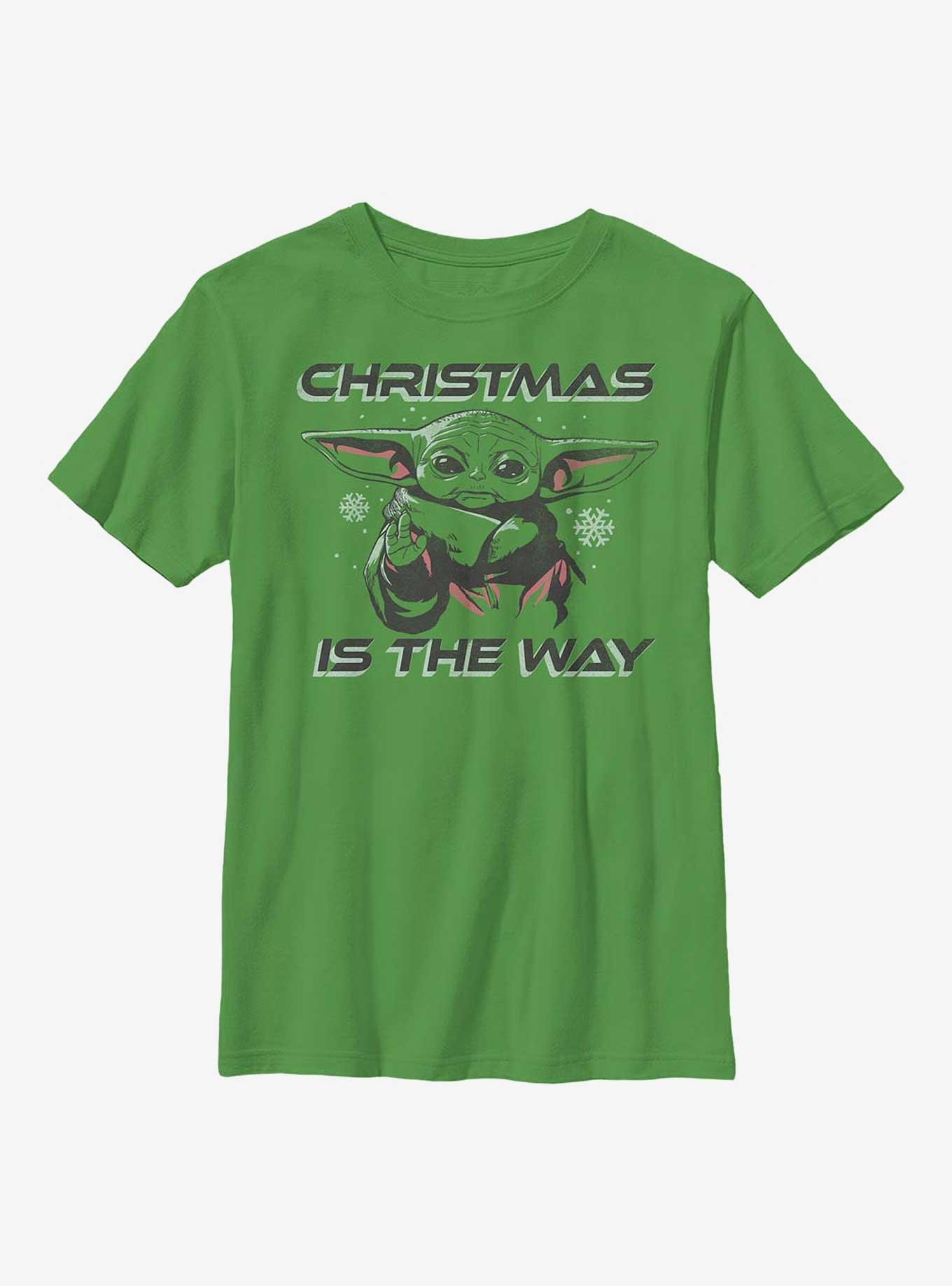 Star Wars The Mandalorian Christmas Is The Way Youth T-Shirt, KELLY, hi-res