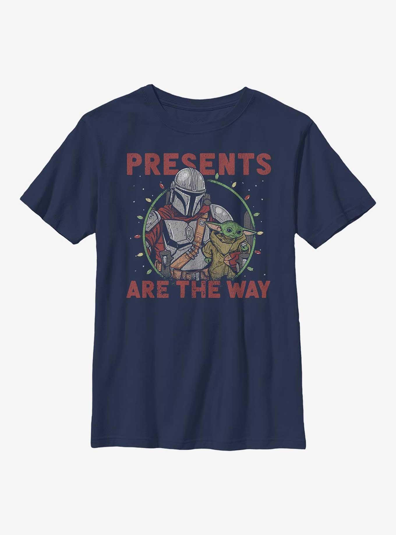 Star Wars The Mandalorian Presents Are The Way Presents Are The Way Youth T-Shirt, , hi-res