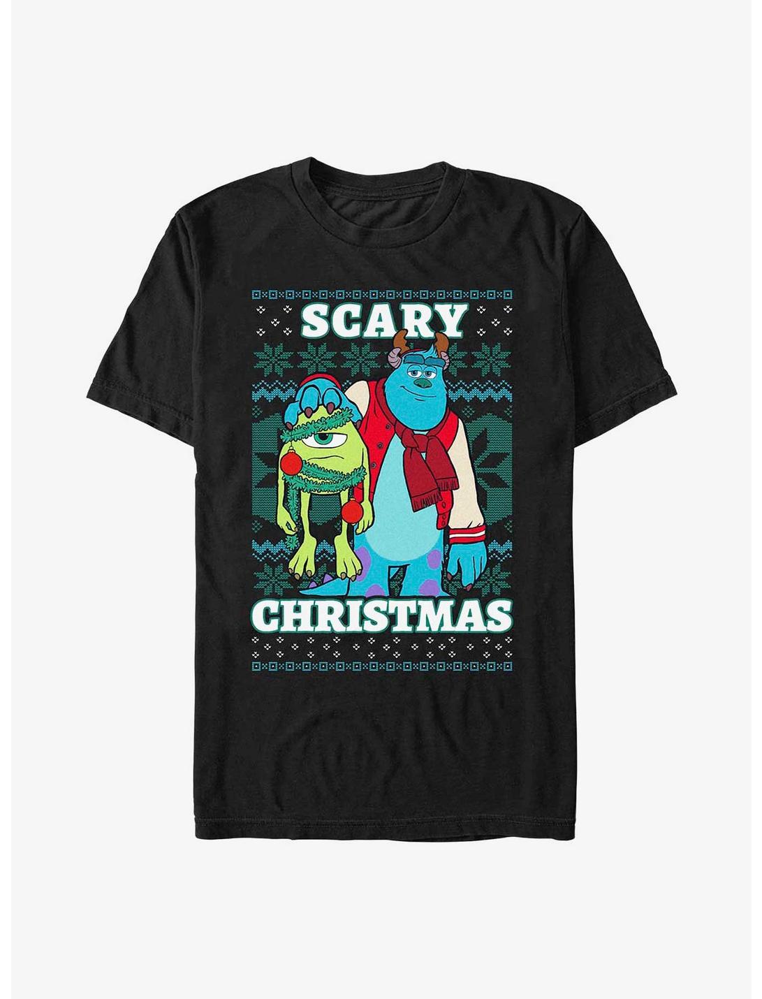 Disney Pixar Monsters, Inc. Scary Christmas T-Shirt, BLACK, hi-res