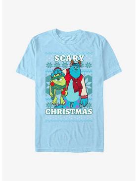Disney Pixar Monsters, Inc. Scary Christmas T-Shirt, LT BLUE, hi-res