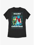 Disney Pixar Monsters, Inc. Scary Christmas Womens T-Shirt, BLACK, hi-res