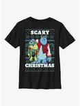 Disney Pixar Monsters, Inc. Scary Christmas Youth T-Shirt, BLACK, hi-res